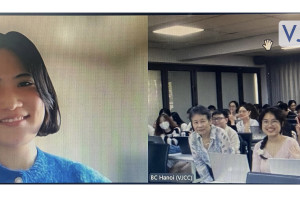 KHÁCH MỜI ĐẾN TỪ ĐẠI HỌC MEIJI GAKUIN CHIA SẺ VỚI SINH VIÊN K62JIB VỀ VĂN HÓA GAMBARI VÀ SENPAI & KOHAI CỦA NHẬT BẢN